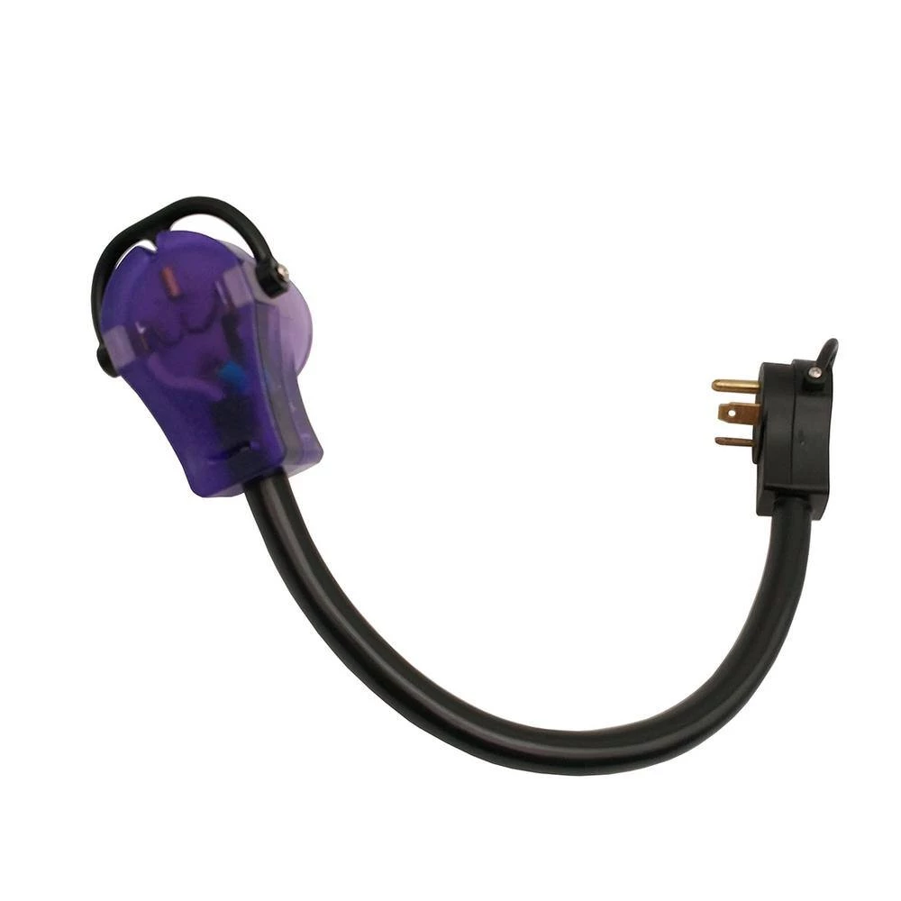 1.5 ft. 10/3 3-Wire EV Charging Adapter RV 30 Amp 125-Volt NEMA TT-30P to 50 Amp Electric Vehicle 14-50R EV Adapter Cord by parkworld 4 1.5 ft. 10/3 3-Wire EV Charging Adapter RV 30 Amp 125-Volt NEMA TT-30P to 50 Amp Electric Vehicle 14-50R EV Adapter Cord by parkworld - Image 2