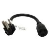 1.5 ft. 10/3 3-Wire 30 Amp Dryer 3-Prong NEMA 10-30P Plug to Generator 3-Prong Locking L6-20R Adapter Cord by parkworld -Cheap parkworld Store parkworld appliance extension cords 885422 64 1000
