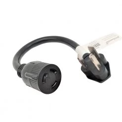 1.5 ft. 10/3 STW 3-Wire Dryer 3-Prong 10-30P Plug to L6-30R Receptacle Adapter Cord by parkworld