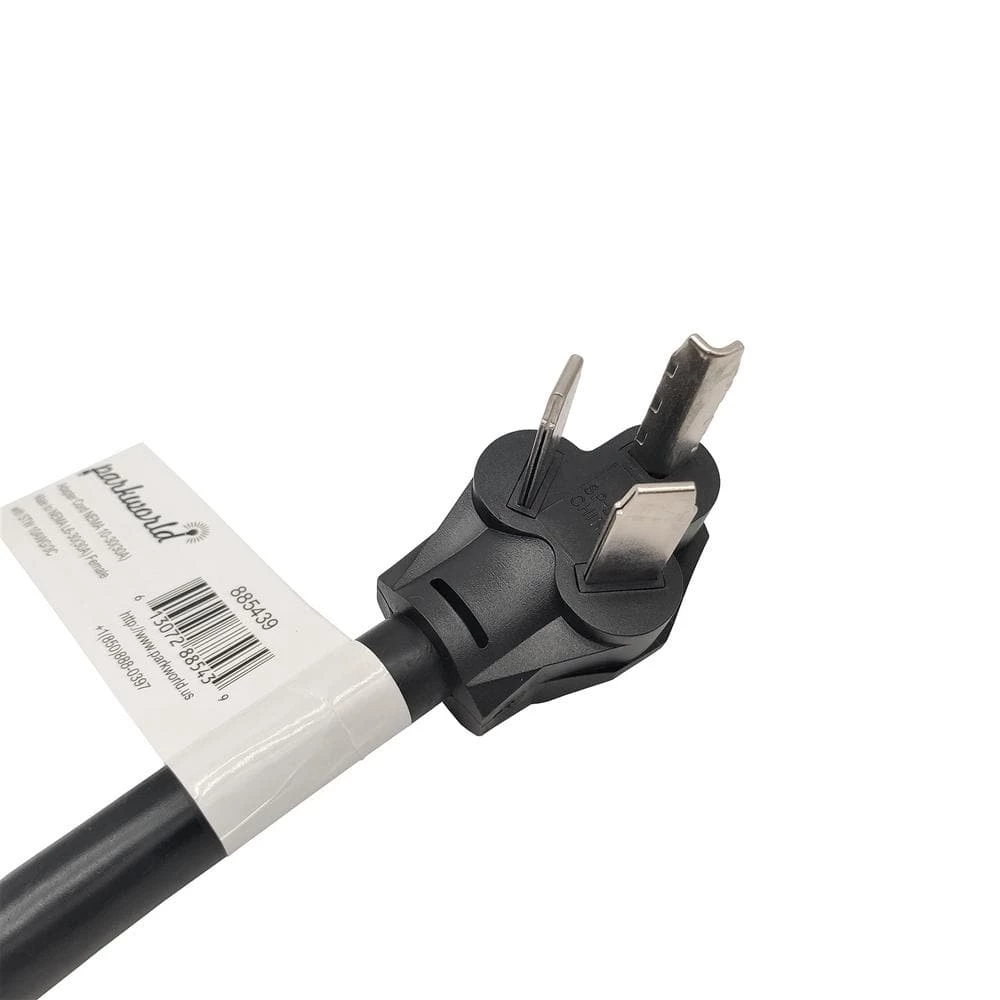 1.5 ft. 10/3 STW 3-Wire Dryer 3-Prong 10-30P Plug to L6-30R Receptacle Adapter Cord by parkworld 4 1.5 ft. 10/3 STW 3-Wire Dryer 3-Prong 10-30P Plug to L6-30R Receptacle Adapter Cord by parkworld - Image 2