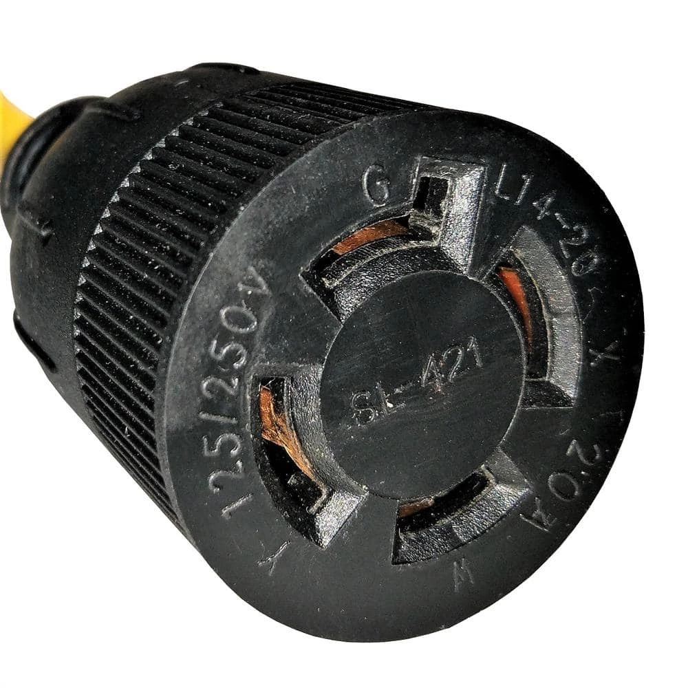 8 in. 12/3 SJTW 3-Wire Household Regular 15 AMP Plug 5-15P to 20 AMP L14-20R (2 Hots Bridged) Adapter Cord by parkworld 6 8 in. 12/3 SJTW 3-Wire Household Regular 15 AMP Plug 5-15P to 20 AMP L14-20R (2 Hots Bridged) Adapter Cord by parkworld - Image 4