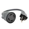 1.5 ft. 10/3 3-Wire Household 15 Amp 125-Volt NEMA 5-15P Plug to Generator 3-Prong Locking L14-30R Adapter Cord by parkworld 2 1.5 ft. 10/3 3-Wire Household 15 Amp 125-Volt NEMA 5-15P Plug to Generator 3-Prong Locking L14-30R Adapter Cord by parkworld -Cheap parkworld Store parkworld appliance extension cords 885477a 64 1000