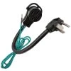 1.5 ft. 10/3 3-Wire 30A 125/250-Volt Dryer 3-Prong NEMA 10-30P to RV/EV/Generator 50 Amp 14-50R Adapter Cord by parkworld