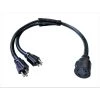 3 ft. 10/4 4-Wire Electrical Power Converter 110-Volt to 250-Volt 2x NEMA 5-15P Plug to 4-Prong L14-30R Y Adapter Cord by parkworld -Cheap parkworld Store parkworld appliance extension cords 886115 64 1000