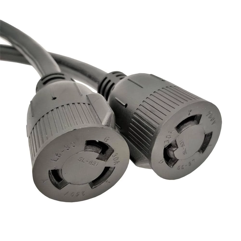 3 ft. 10/3 STW 3-Wire 30 Amp NEMA L6-30 Y Splitter Cord NEMA L6-30P to (2) L6-30R Receptacle Y Adapter Cord by parkworld 5 3 ft. 10/3 STW 3-Wire 30 Amp NEMA L6-30 Y Splitter Cord NEMA L6-30P to (2) L6-30R Receptacle Y Adapter Cord by parkworld - Image 3