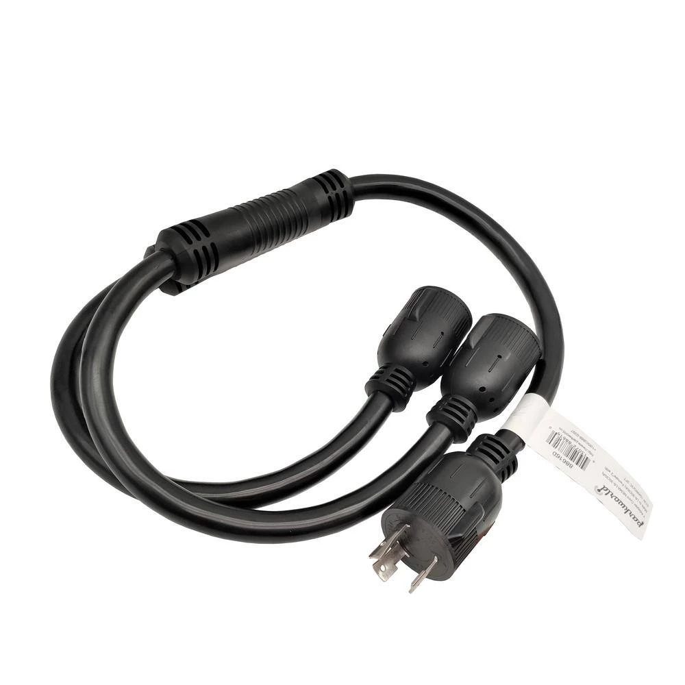 3 ft. 10/3 STW 3-Wire 30 Amp NEMA L6-30 Y Splitter Cord NEMA L6-30P to (2) L6-30R Receptacle Y Adapter Cord by parkworld 4 3 ft. 10/3 STW 3-Wire 30 Amp NEMA L6-30 Y Splitter Cord NEMA L6-30P to (2) L6-30R Receptacle Y Adapter Cord by parkworld - Image 2