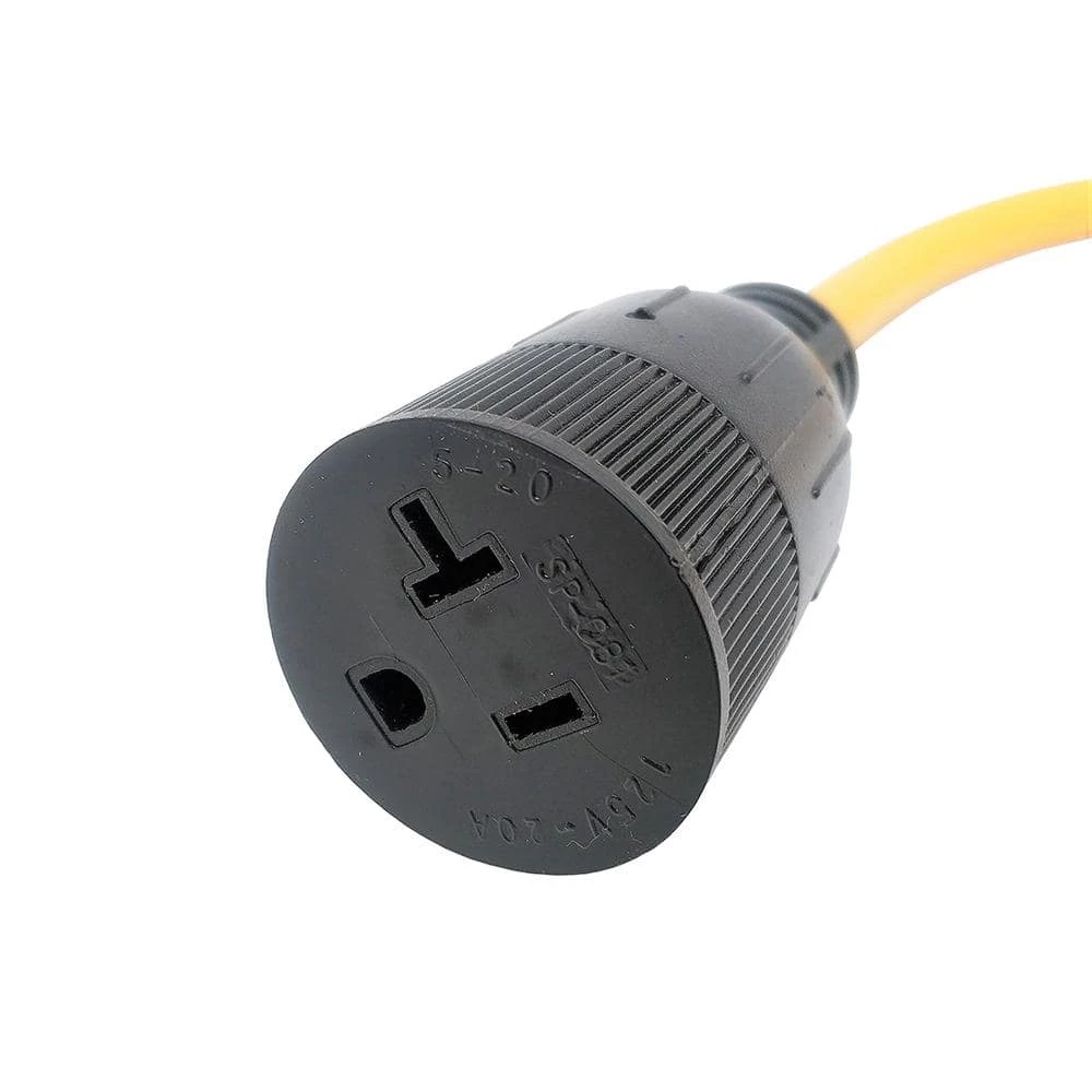 2 ft. 12/3 3-Wire 15 Amp 250-Volt NEMA L6-15P Plug to 5-20R/15R T-Blade Receptacle (L6-15P to 5-20/15R Adapter Cord) by parkworld 5 2 ft. 12/3 3-Wire 15 Amp 250-Volt NEMA L6-15P Plug to 5-20R/15R T-Blade Receptacle (L6-15P to 5-20/15R Adapter Cord) by parkworld - Image 3