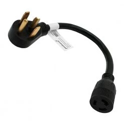 1.5 ft. 10/3 3-Wire 20 Amp 250-Volt NEMA 14-30P to L6-20R Dryer Adapter Cord by parkworld -Cheap parkworld Store parkworld appliance extension cords 886382 1f 1000