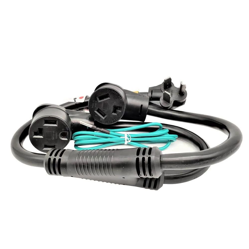 3 ft. 10/3 3-Wire 30 Amp 3-Prong Dryer Y Adapter Cord NEMA 10-30P Plug to 10-30R and 14-30R Receptacle Y Splitter Cord by parkworld 4 3 ft. 10/3 3-Wire 30 Amp 3-Prong Dryer Y Adapter Cord NEMA 10-30P Plug to 10-30R and 14-30R Receptacle Y Splitter Cord by parkworld - Image 2