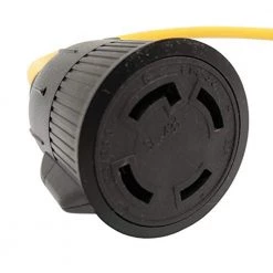 2 ft. 12/3 3-Wire Household 15 Amp 125-Volt 3-Prong Plug NEMA 5-15P to Generator 3-Prong Locking L14-30R Adapter Cord by parkworld -Cheap parkworld Store parkworld appliance extension cords 886726 4f 1000