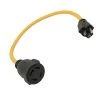 2 ft. 12/3 3-Wire Household 15 Amp 125-Volt 3-Prong Plug NEMA 5-15P to Generator 3-Prong Locking L14-30R Adapter Cord by parkworld -Cheap parkworld Store parkworld appliance extension cords 886726 64 1000