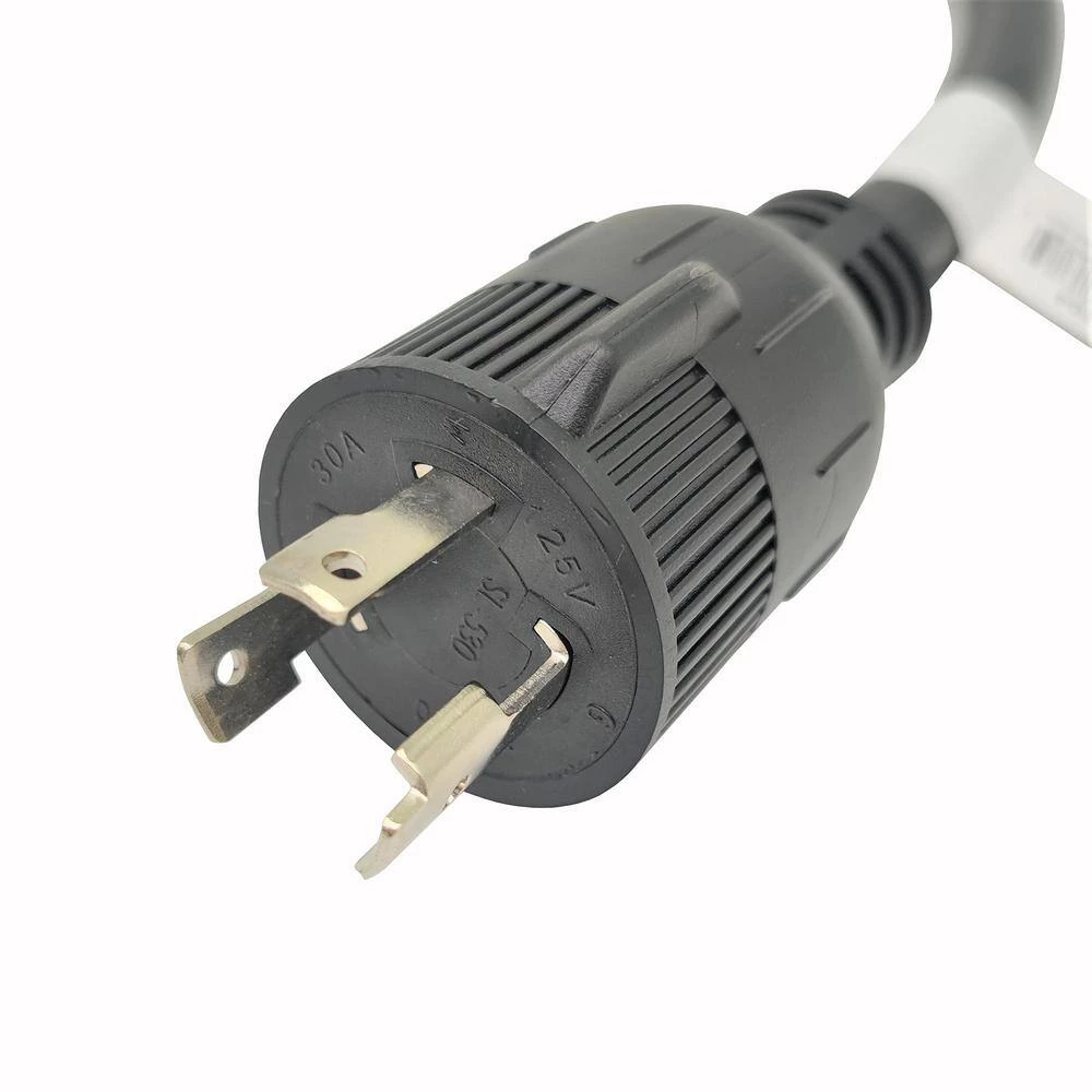 1.5 ft. 10/3 3-Wire Generator 30 Amp 125-Volt 3-Prong Locking Plug NEMA L5-30P to 30 Amp Locking L6-30R Adapter Cord by parkworld 4 1.5 ft. 10/3 3-Wire Generator 30 Amp 125-Volt 3-Prong Locking Plug NEMA L5-30P to 30 Amp Locking L6-30R Adapter Cord by parkworld - Image 2