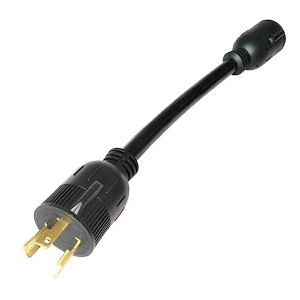 1 ft. 10/3 STW 3-Wire Generator 30 AMP 3-prong L5-30P Plug to 4-prong L14-30R (2 Hots Bridged) by parkworld 3 1 ft. 10/3 STW 3-Wire Generator 30 AMP 3-prong L5-30P Plug to 4-prong L14-30R (2 Hots Bridged) by parkworld