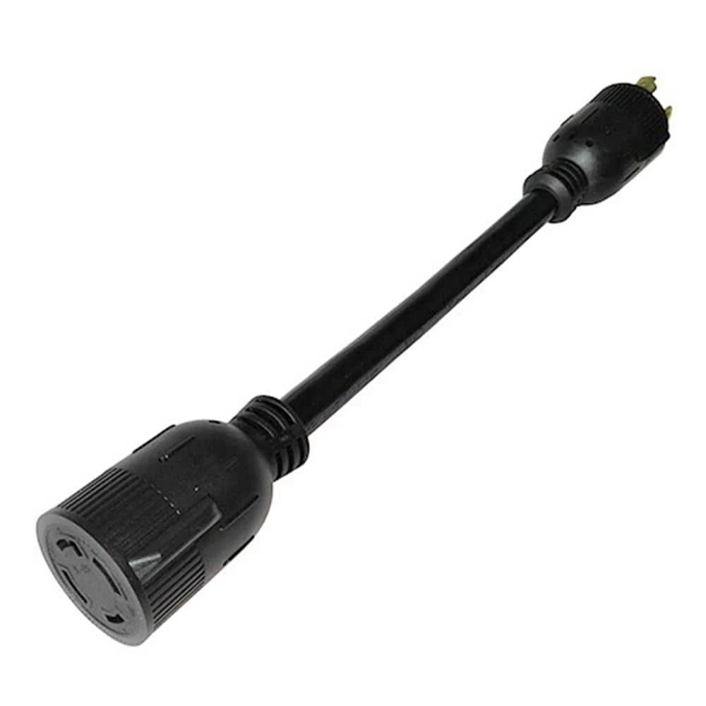 1 ft. 10/3 STW 3-Wire Generator 30 AMP 3-prong L5-30P Plug to 4-prong L14-30R (2 Hots Bridged) by parkworld 4 1 ft. 10/3 STW 3-Wire Generator 30 AMP 3-prong L5-30P Plug to 4-prong L14-30R (2 Hots Bridged) by parkworld - Image 2