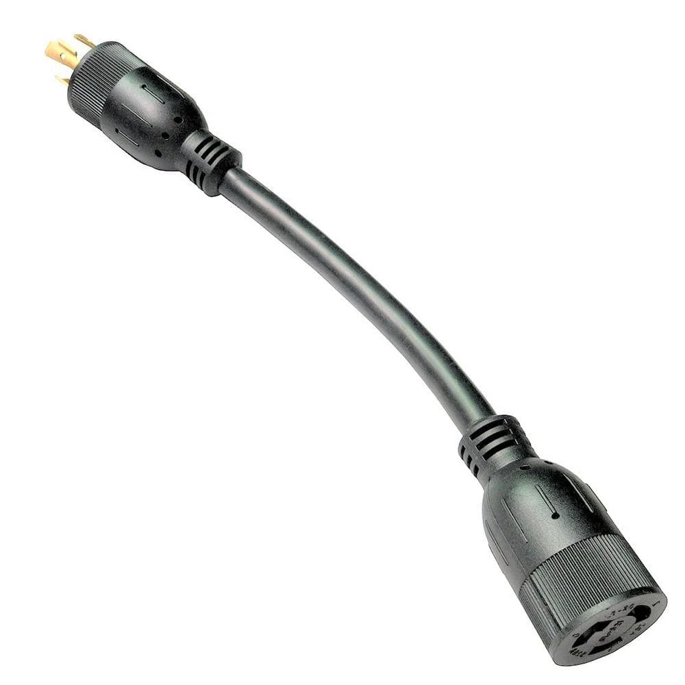 1 ft. 10/3 3-Wire Generator 20 Amp 125/250-Volt 4-Prong Locking NEMA L14-20P to 3-Prong L6-20R Receptacle Adapter Cord by parkworld 3 1 ft. 10/3 3-Wire Generator 20 Amp 125/250-Volt 4-Prong Locking NEMA L14-20P to 3-Prong L6-20R Receptacle Adapter Cord by parkworld - Image 2