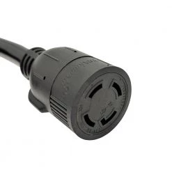 20 ft. 125-Volt 30 Amp 3-Prong Locking NEMA L5-30P Plug to 4-Prong L14-30R Generator Adapter Cord (2 Hots Bridged) by parkworld -Cheap parkworld Store parkworld generator cords 886009 4f 1000