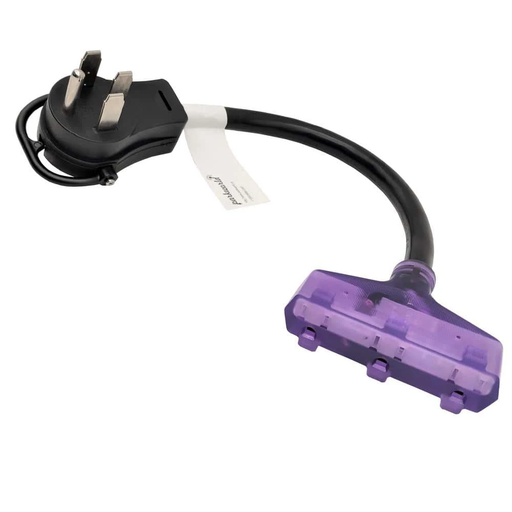1.5 ft. 125-Volt 30-Amp Generator Cord NEMA 14-50P Plug to (3 ) NEMA 5-15R 15 Amp Household Female Adapter Cord by parkworld 6 1.5 ft. 125-Volt 30-Amp Generator Cord NEMA 14-50P Plug to (3 ) NEMA 5-15R 15 Amp Household Female Adapter Cord by parkworld - Image 4