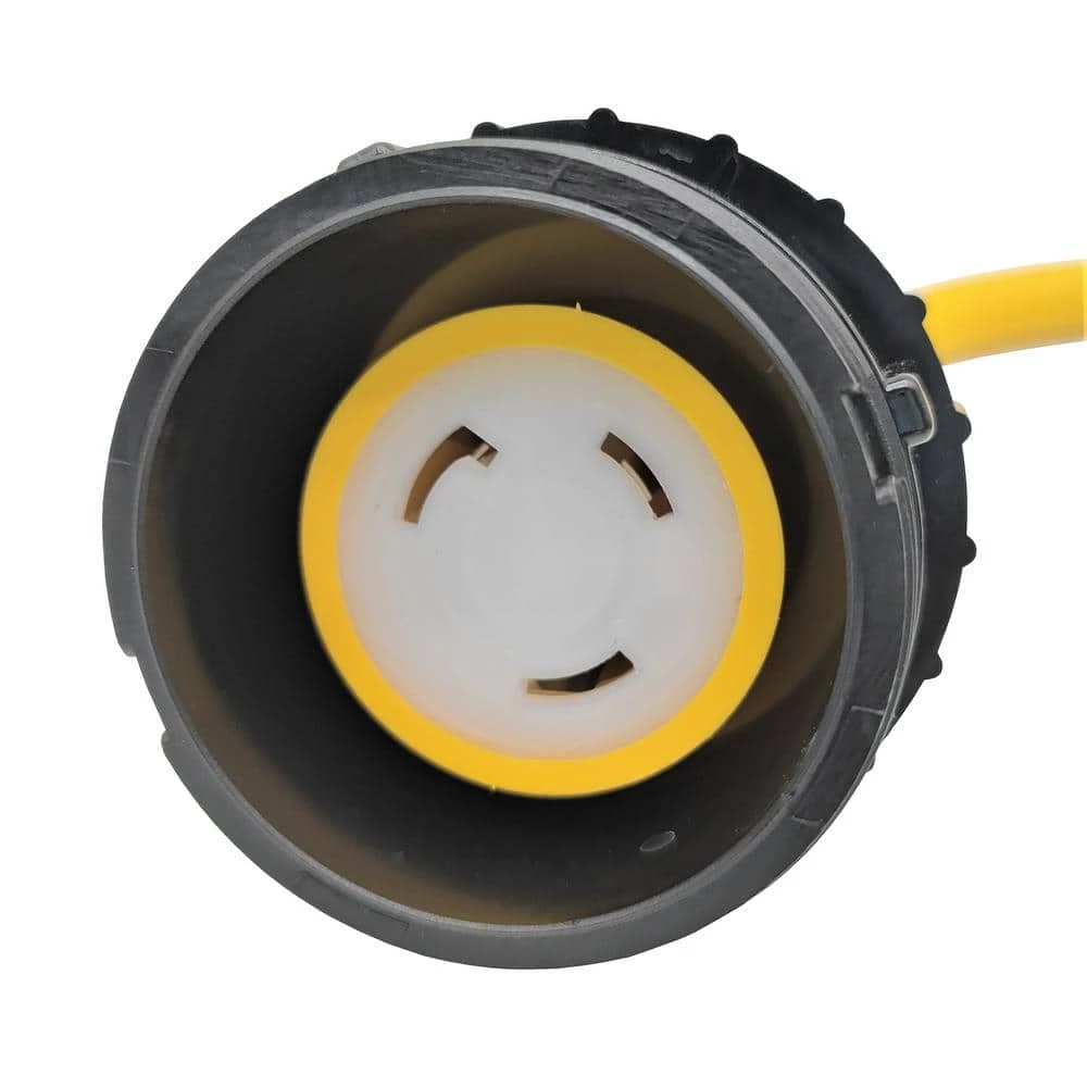 1.5 ft. 10/3 3-Wire RV/Marine 50 Amp 125-Volt 3-Prong Locking SS1-50P to 30 Amp L5-30R Receptacle Adapter Cord Yellow by parkworld 5 1.5 ft. 10/3 3-Wire RV/Marine 50 Amp 125-Volt 3-Prong Locking SS1-50P to 30 Amp L5-30R Receptacle Adapter Cord Yellow by parkworld - Image 3