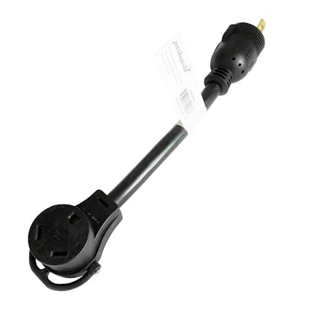 1 ft. 10/3 Generator 30 Amp 125-Volt 3-Prong Locking L5-30P Plug to RV 30 Amp TT-30R Adapter Cord(NEMA L5-30P to TT-30R) by parkworld 4 1 ft. 10/3 Generator 30 Amp 125-Volt 3-Prong Locking L5-30P Plug to RV 30 Amp TT-30R Adapter Cord(NEMA L5-30P to TT-30R) by parkworld - Image 2