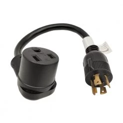 1.5 ft. 10/3 3-Wire Generator 30 Amp Locking 4-Prong Plug NEMA L14-30P to 50 Amp Welder 6-50R Receptacle Adapter Cord by parkworld -Cheap parkworld Store parkworld rv marine cords 691890a 1f 1000