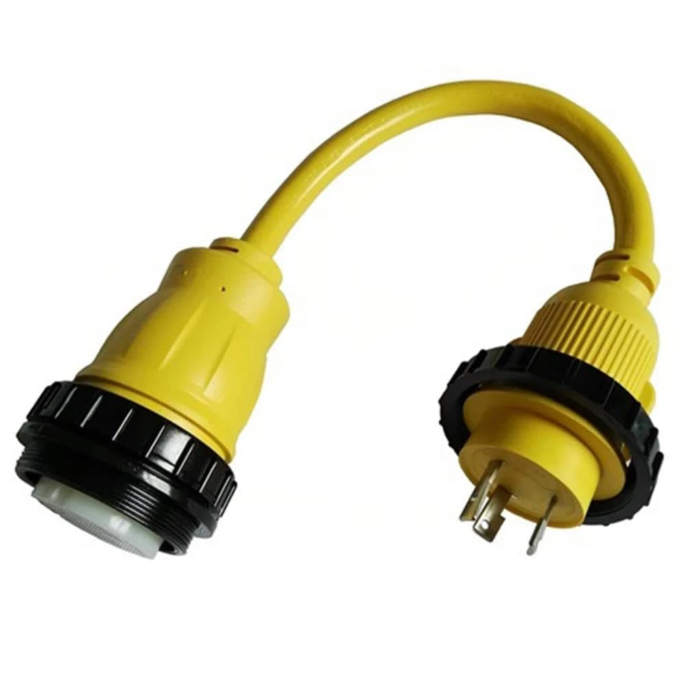 1.5 ft. 10/3 STW 3-Wire RV/Marine Shore Power 30 Amp to 50 Amp NEMA L5-30P to SS2-50R Adapter Cord by parkworld 4 1.5 ft. 10/3 STW 3-Wire RV/Marine Shore Power 30 Amp to 50 Amp NEMA L5-30P to SS2-50R Adapter Cord by parkworld - Image 2