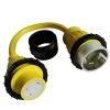 1.5 ft. 10/3 STW 3-Wire RV/Marine Shore Power 50 Amp to 30 Amp NEMA SS2-50P to L5-30R Adapter Cord by parkworld
