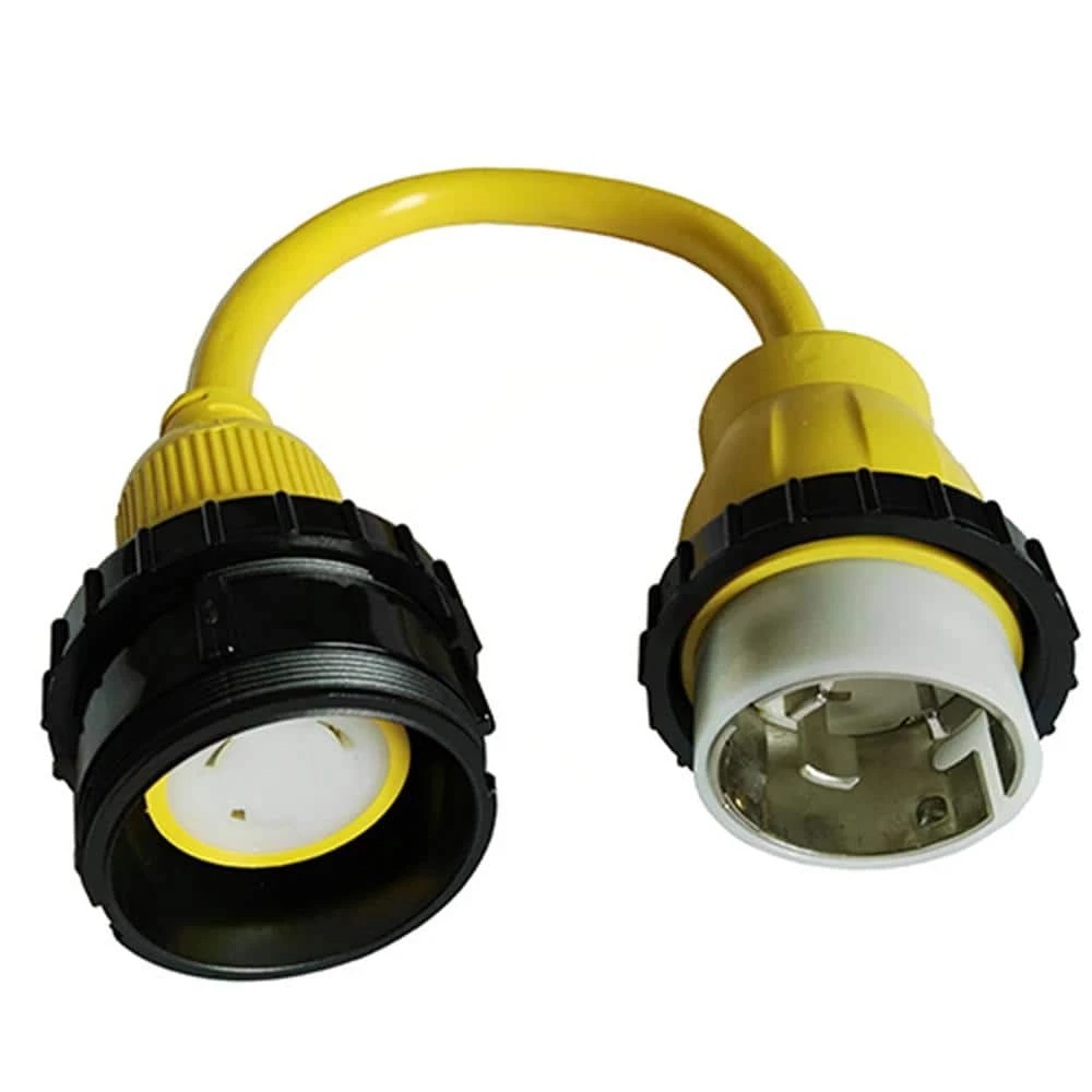 1.5 ft. 10/3 STW 3-Wire RV/Marine Shore Power 50 Amp to 30 Amp NEMA SS2-50P to L5-30R Adapter Cord by parkworld 4 1.5 ft. 10/3 STW 3-Wire RV/Marine Shore Power 50 Amp to 30 Amp NEMA SS2-50P to L5-30R Adapter Cord by parkworld - Image 2