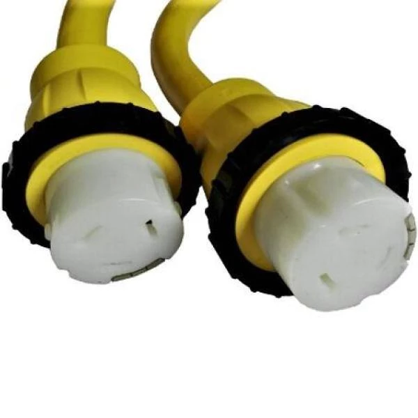 3 ft. 6/4 4-Wire Marine Shore Power 50 Amp 125/250-Volt Y Adapter Cord NEMA SS2-50P to (2)SS2-50R Receptacle Yellow by parkworld 6 3 ft. 6/4 4-Wire Marine Shore Power 50 Amp 125/250-Volt Y Adapter Cord NEMA SS2-50P to (2)SS2-50R Receptacle Yellow by parkworld - Image 4