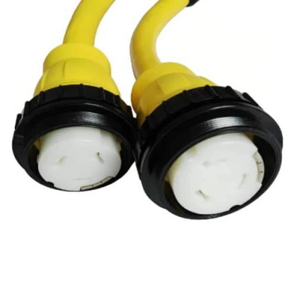 3 ft. 6/4 4-Wire Marine Shore Power 50 Amp 125/250-Volt Y Adapter Cord NEMA SS2-50P to (2)SS2-50R Receptacle Yellow by parkworld 5 3 ft. 6/4 4-Wire Marine Shore Power 50 Amp 125/250-Volt Y Adapter Cord NEMA SS2-50P to (2)SS2-50R Receptacle Yellow by parkworld - Image 3