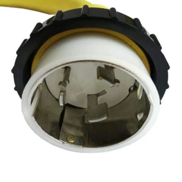 3 ft. 6/4 4-Wire Marine Shore Power 50 Amp 125/250-Volt Y Adapter Cord NEMA SS2-50P to (2)SS2-50R Receptacle Yellow by parkworld 4 3 ft. 6/4 4-Wire Marine Shore Power 50 Amp 125/250-Volt Y Adapter Cord NEMA SS2-50P to (2)SS2-50R Receptacle Yellow by parkworld - Image 2