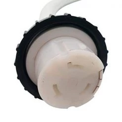 3 ft. 6/4 4-Wire Marine Shore Power 50 Amp 125/250-Volt Y Adapter Cord NEMA SS2-50P to (2)SS2-50R Receptacle, White by parkworld -Cheap parkworld Store parkworld rv marine cords 692057w 1f 1000