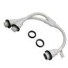 3 ft. 6/4 4-Wire Marine Shore Power 50 Amp 125/250-Volt Y Adapter Cord NEMA SS2-50P to (2)SS2-50R Receptacle, White by parkworld -Cheap parkworld Store parkworld rv marine cords 692057w 64 1000