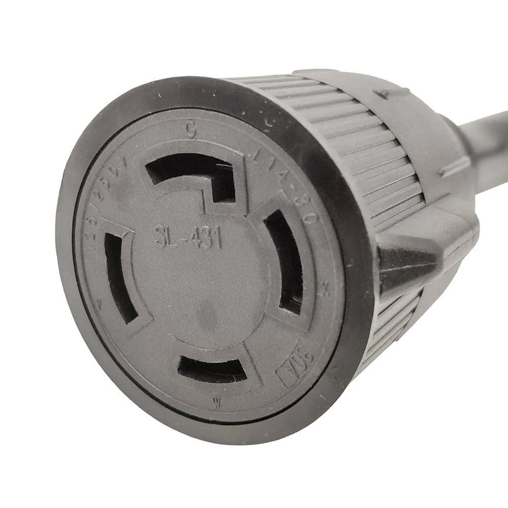 1 ft. 10/3 STW 3-Wire RV 30 Amp TT-30P Plug to L14-30R(2 Hots Bridged) Generator Transfer Switch Adapter Cord by parkworld 5 1 ft. 10/3 STW 3-Wire RV 30 Amp TT-30P Plug to L14-30R(2 Hots Bridged) Generator Transfer Switch Adapter Cord by parkworld - Image 3