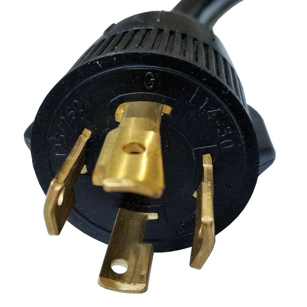3 ft. 10/4 4-Wire RV Y-Adapter Cord NEMA L14-30P Plug to TT-30R & 5-20R Receptacle Y Splitter Cord by parkworld 4 3 ft. 10/4 4-Wire RV Y-Adapter Cord NEMA L14-30P Plug to TT-30R & 5-20R Receptacle Y Splitter Cord by parkworld - Image 2