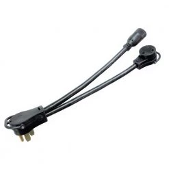 1.5 ft. 10/3 3-Wire RV 50 Amp 4-Prong V Adapter Cord NEMA 14-50P Plug to TT-30R & 5-20/15R Receptacle V Splitter Cord by parkworld