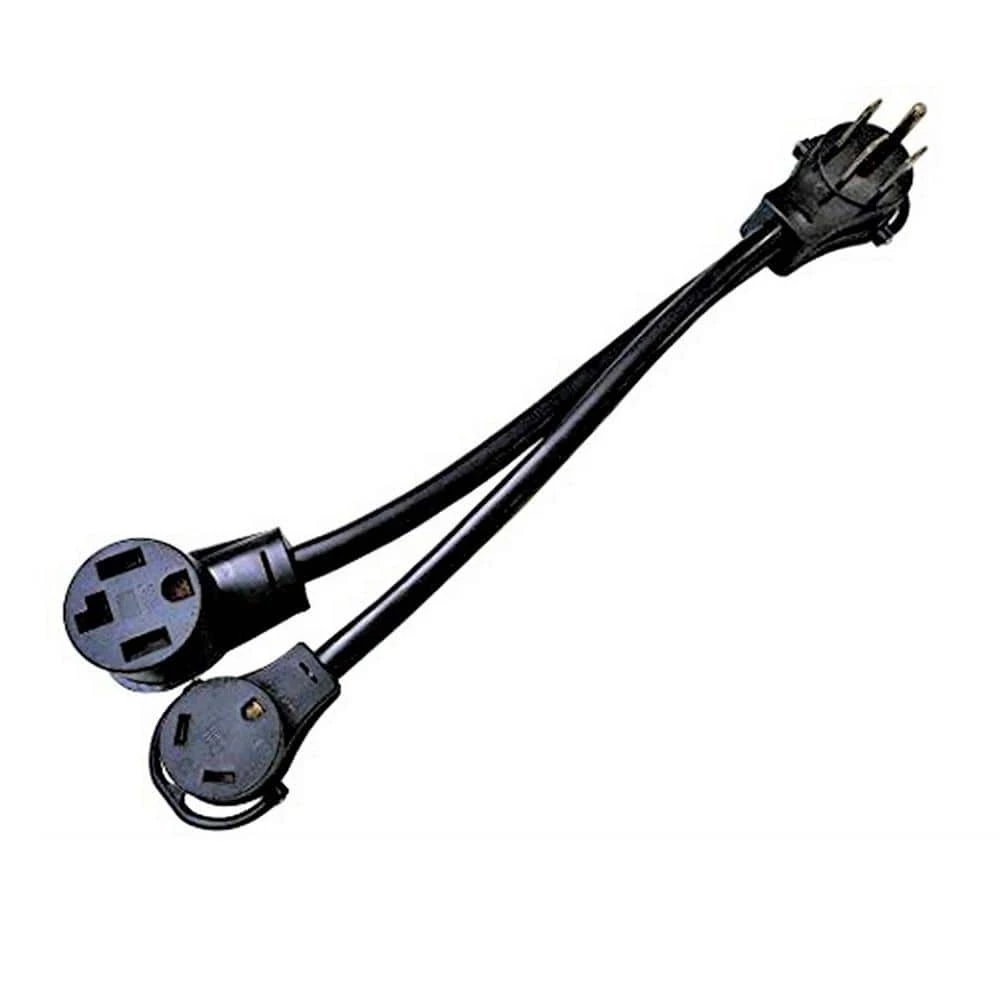 1.5 ft. 10/4 4-Wire RV 50 Amp 4-Prong V Adapter Cord NEMA 14-50P Plug to TT-30R & 14-30R Receptacle V Splitter Cord by parkworld 4 1.5 ft. 10/4 4-Wire RV 50 Amp 4-Prong V Adapter Cord NEMA 14-50P Plug to TT-30R & 14-30R Receptacle V Splitter Cord by parkworld - Image 2