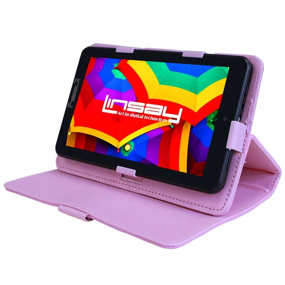 7 in. 2GB RAM 32GB Android 12 Quad Core Tablet with Pink Case by LINSAY 5 7 in. 2GB RAM 32GB Android 12 Quad Core Tablet with Pink Case by LINSAY - Image 3