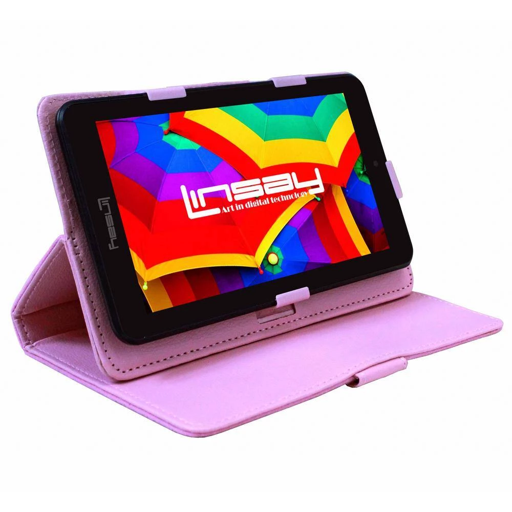 7 in. 2GB RAM 32GB Android 12 Quad Core Tablet with Pink Case by LINSAY 4 7 in. 2GB RAM 32GB Android 12 Quad Core Tablet with Pink Case by LINSAY - Image 2