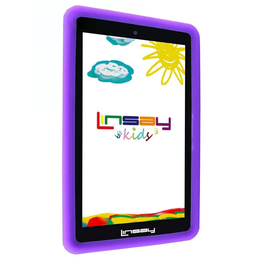 7 in. 2GB RAM 32GB Android 12 Quad Core Tablet with Purple Kids Defender Case by LINSAY 4 7 in. 2GB RAM 32GB Android 12 Quad Core Tablet with Purple Kids Defender Case by LINSAY - Image 2