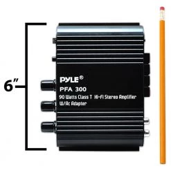 2 Channel Hi Fi Home Audio Stereo Speakers Amplifier with Aux (4-Pack) by Pyle -Cheap parkworld Store pyle car cell phone accessories 4 x pfa300 1f 1000