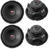 10 in. 4000-Watt Car Subwoofer Audio Power Subs Woofers DVC 4 Ohm Black by Pyle 2 10 in. 4000-Watt Car Subwoofer Audio Power Subs Woofers DVC 4 Ohm Black by Pyle -Cheap parkworld Store pyle car cell phone accessories 4 x plpw10d 64 1000