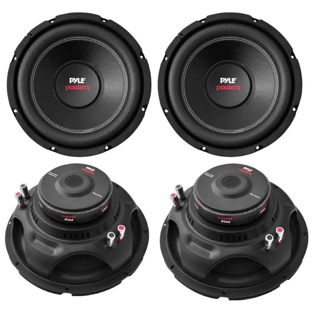 12 in. 6400-Watt 4 Ohm Black DVC Car Stereo Power Audio Subwoofers by Pyle 3 12 in. 6400-Watt 4 Ohm Black DVC Car Stereo Power Audio Subwoofers by Pyle