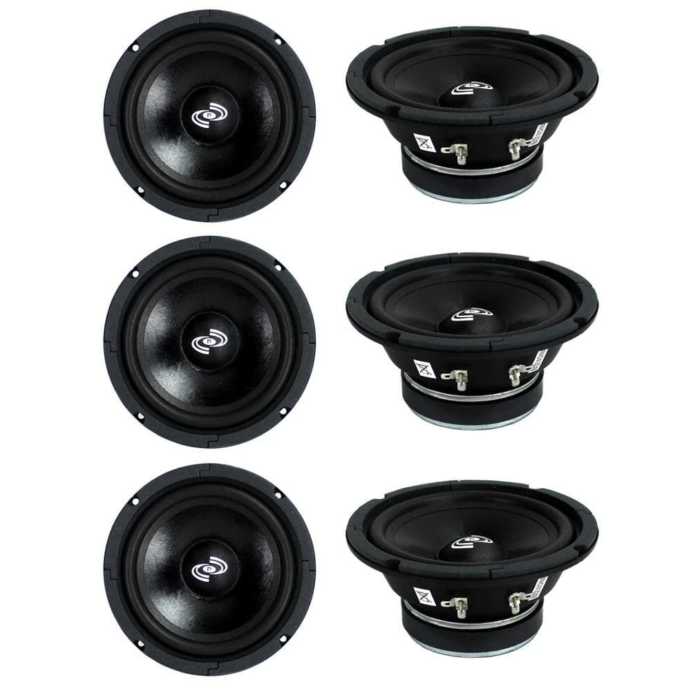 MidRange 6.5 in. 1800-Watt Car Mid Bass Mid Range Woofers Audio Speakers by Pyle 3 MidRange 6.5 in. 1800-Watt Car Mid Bass Mid Range Woofers Audio Speakers by Pyle