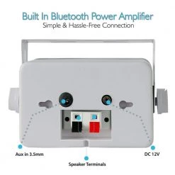 3.5 in. 200-Watt Bluetooth Home Speakers with 3-Way Indoor/Outdoor Speaker System by Pyle 11 3.5 in. 200-Watt Bluetooth Home Speakers with 3-Way Indoor/Outdoor Speaker System by Pyle -Cheap parkworld Store pyle car cell phone accessories pdwr42wbt 1f 1000