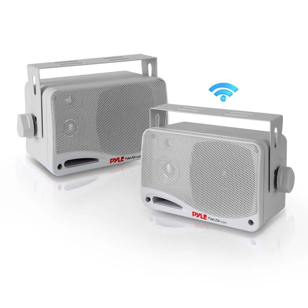 3.5 in. 200-Watt Bluetooth Home Speakers with 3-Way Indoor/Outdoor Speaker System by Pyle 3 3.5 in. 200-Watt Bluetooth Home Speakers with 3-Way Indoor/Outdoor Speaker System by Pyle