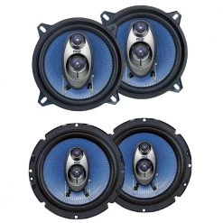 6.5 in. 360-Watt 3-Way Plus 5.25 in. 200-Watt Car Audio Coaxial Speakers by Pyle