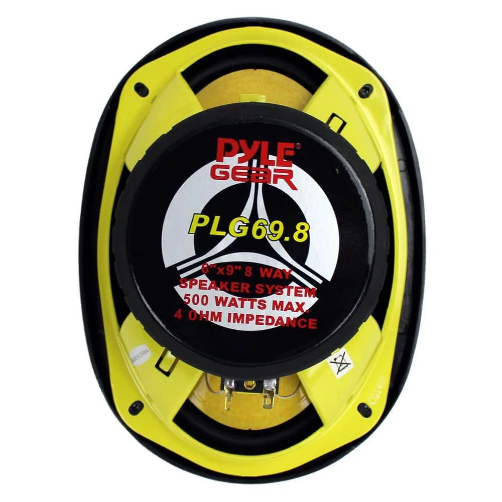 6 in. x 9 in. 8-Way 500-Watt Car Audio Stereo Coaxial Speakers by Pyle 5 6 in. x 9 in. 8-Way 500-Watt Car Audio Stereo Coaxial Speakers by Pyle - Image 3