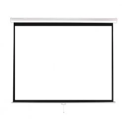 84 in. Universal Pull-Down Manual Projection Screen by Pyle