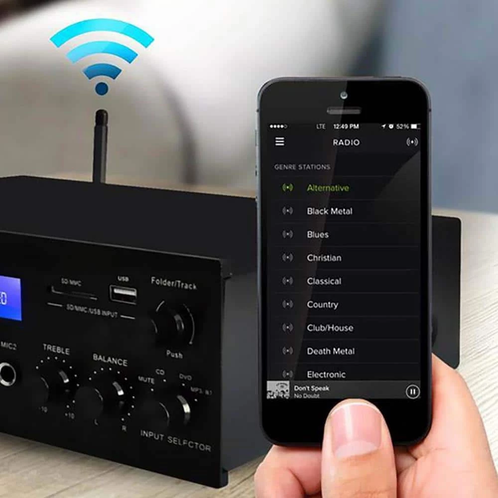 200-Watt Bluetooth LCD Home Stereo Amplifier Receiver with Remote and FM Antenna by Pyle 7 200-Watt Bluetooth LCD Home Stereo Amplifier Receiver with Remote and FM Antenna by Pyle - Image 5