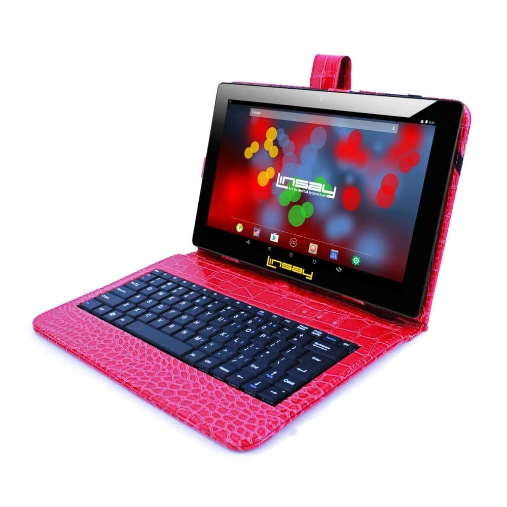 10.1 in. 1280x800 IPS 2GB RAM 32GB Android 12 Tablet with Red Crocodile Keyboard by LINSAY 5 10.1 in. 1280x800 IPS 2GB RAM 32GB Android 12 Tablet with Red Crocodile Keyboard by LINSAY - Image 3